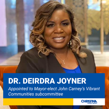 Photo of Dr. Deirdra Joyner Appointed to Mayor-elect John Carney's Vibrant Communities Subcommittee